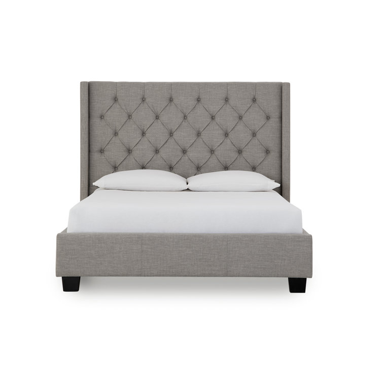 Monroe upholstered deals queen bed